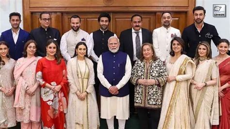 famille kapoor|Prime Minister Narendra Modi Meets Kapoor Family To Honour。